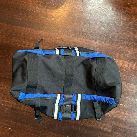 RARE Patagonia Lotus Designs Tote Bag Black Blue Made In USA